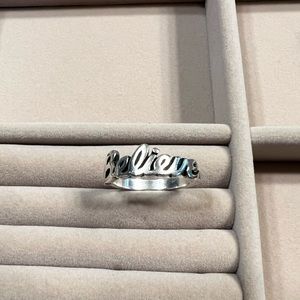 James Avery RETIRED Believe Ring Sz 7.75